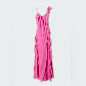 Mango Vibrant Pink Maxi Dress